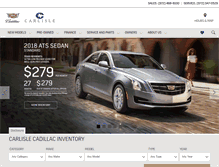 Tablet Screenshot of carlislecadillac.com